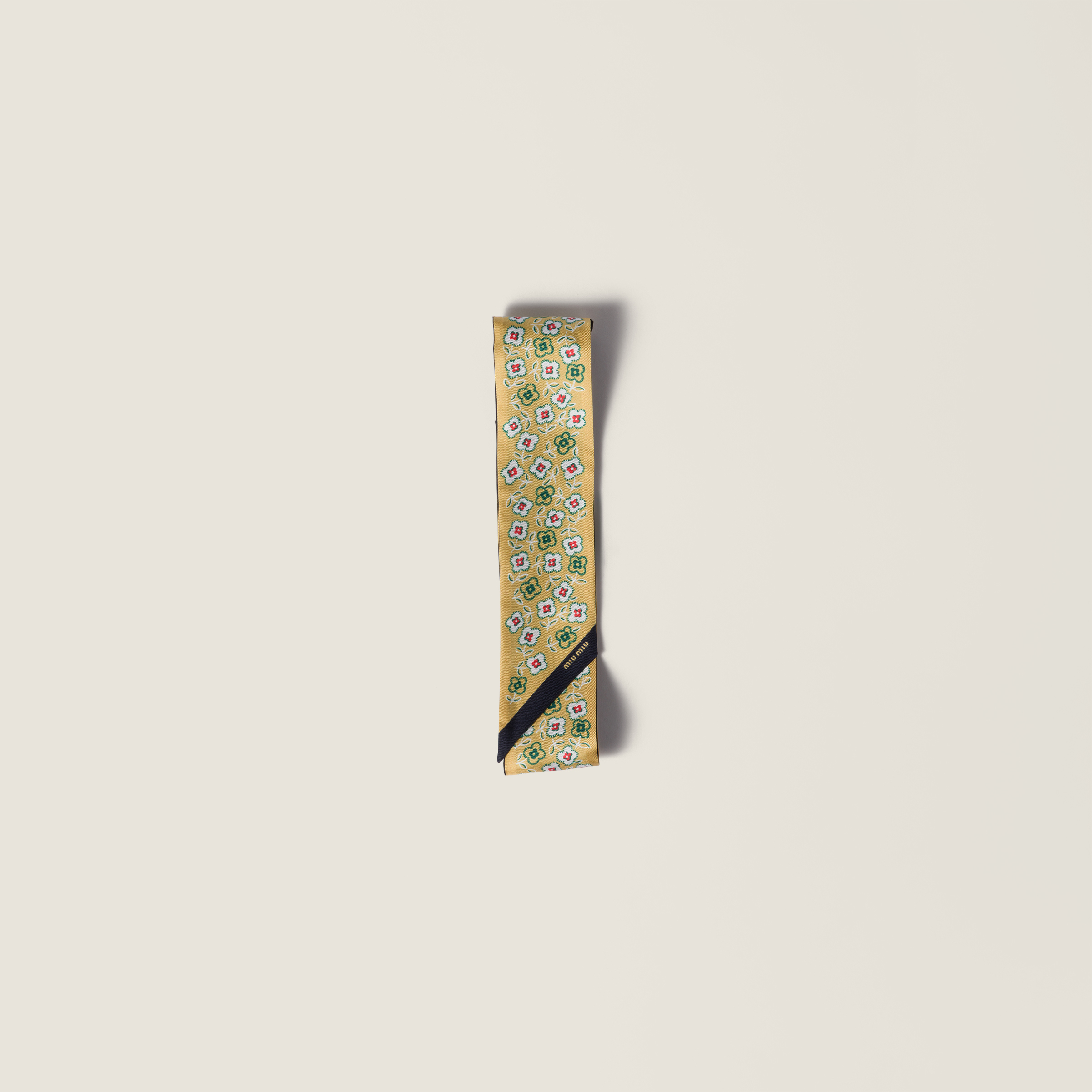 Printed twill scarf