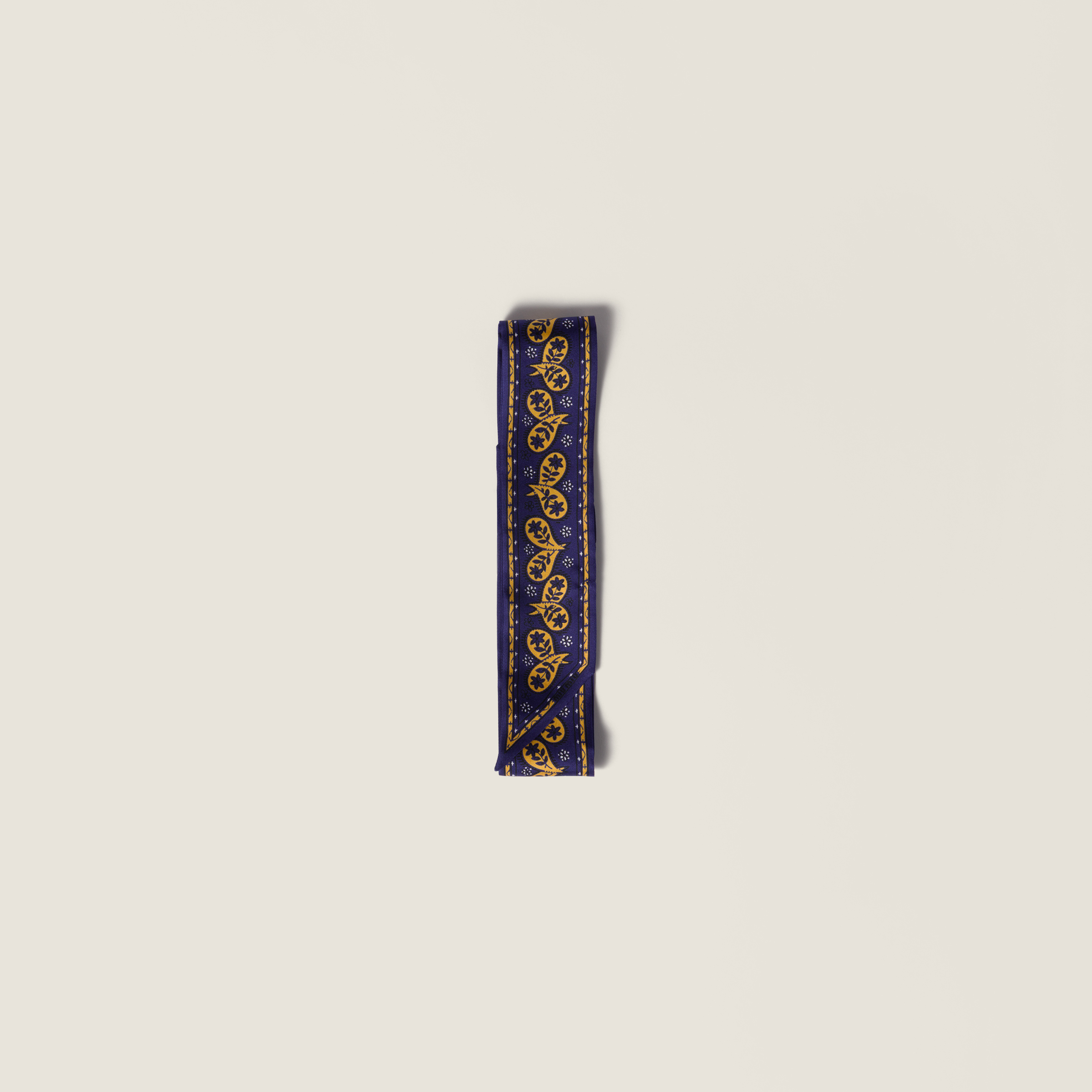 Printed twill scarf