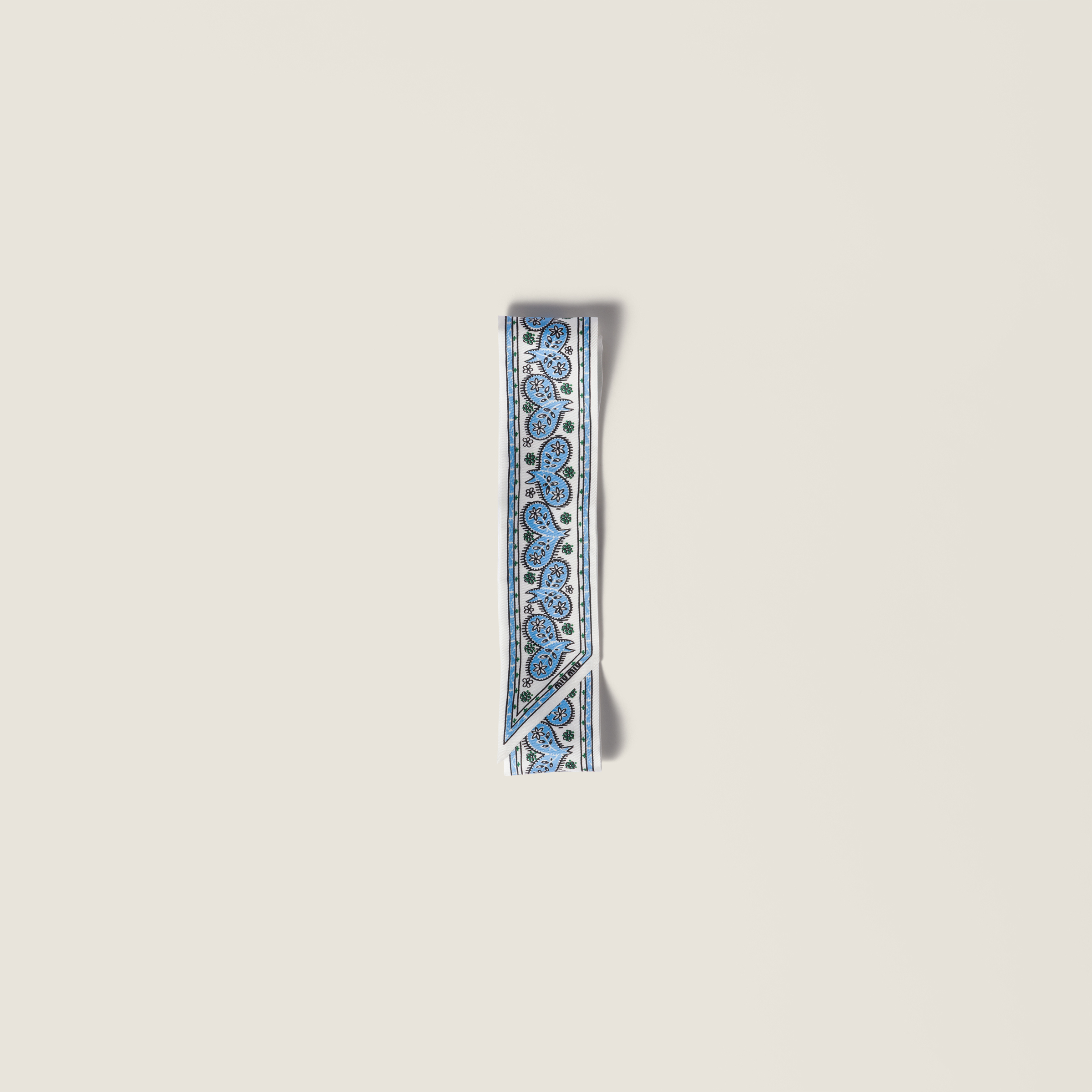 Printed twill scarf