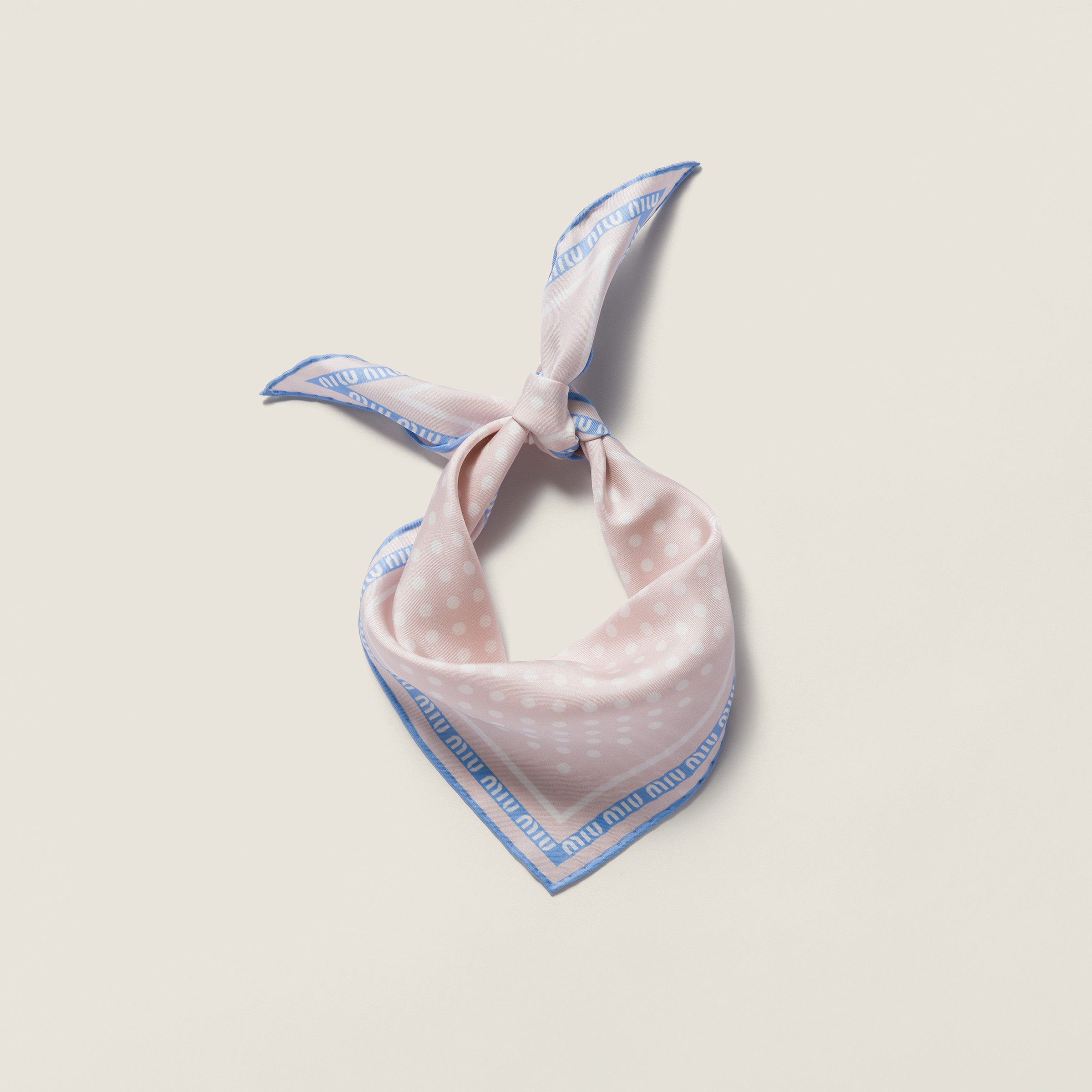 Printed twill scarf