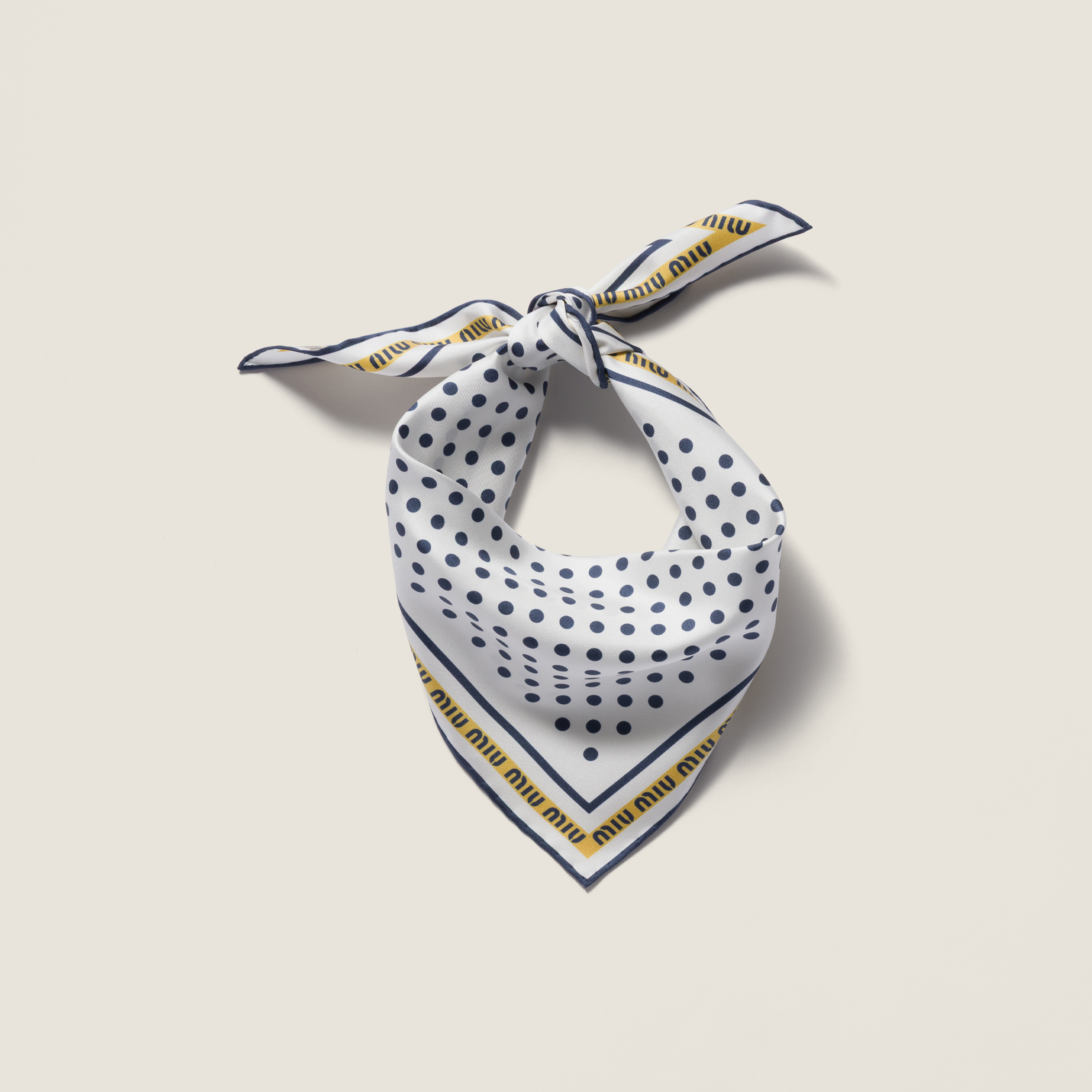 Printed twill scarf