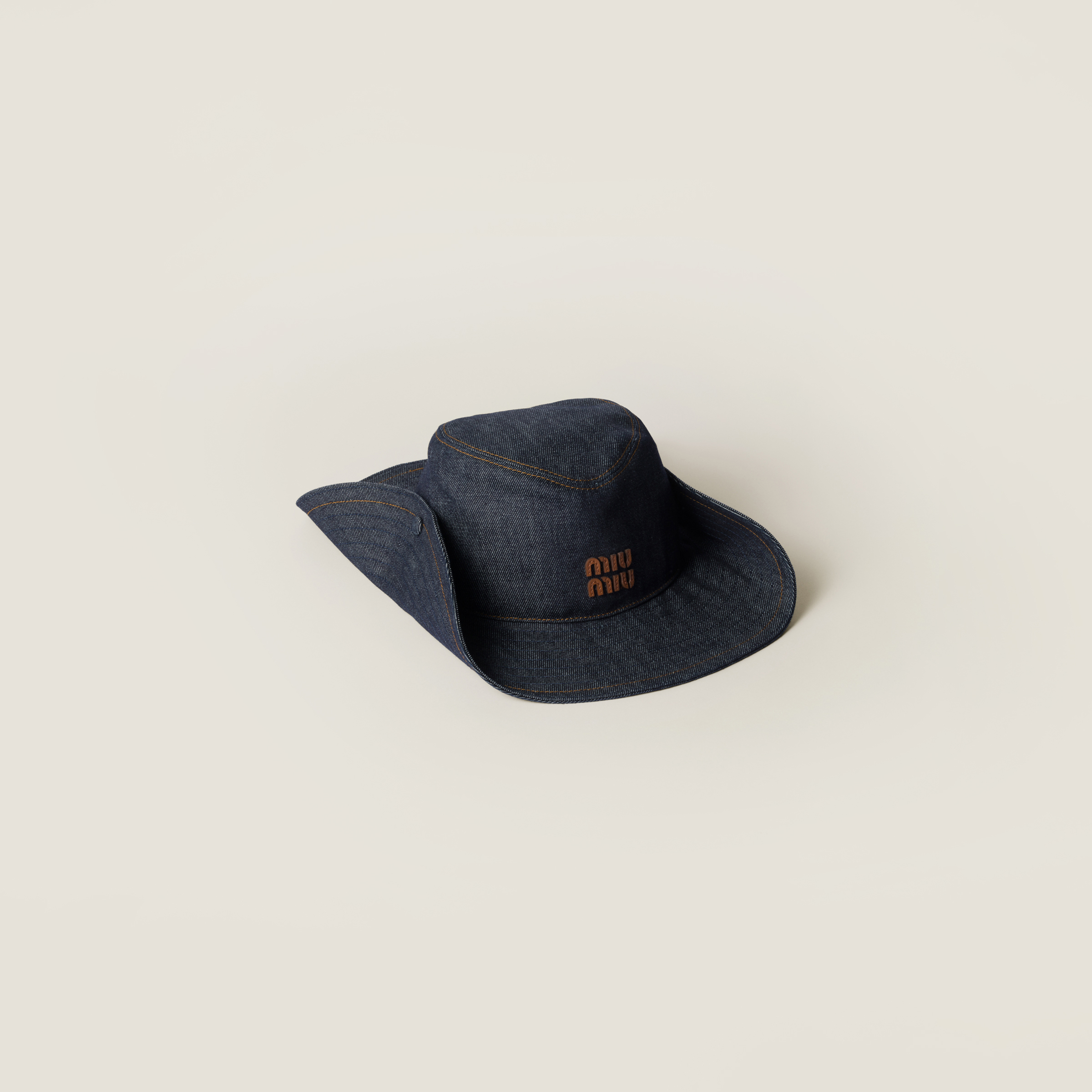 Denim cowboy hat