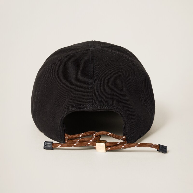 Denim baseball cap
