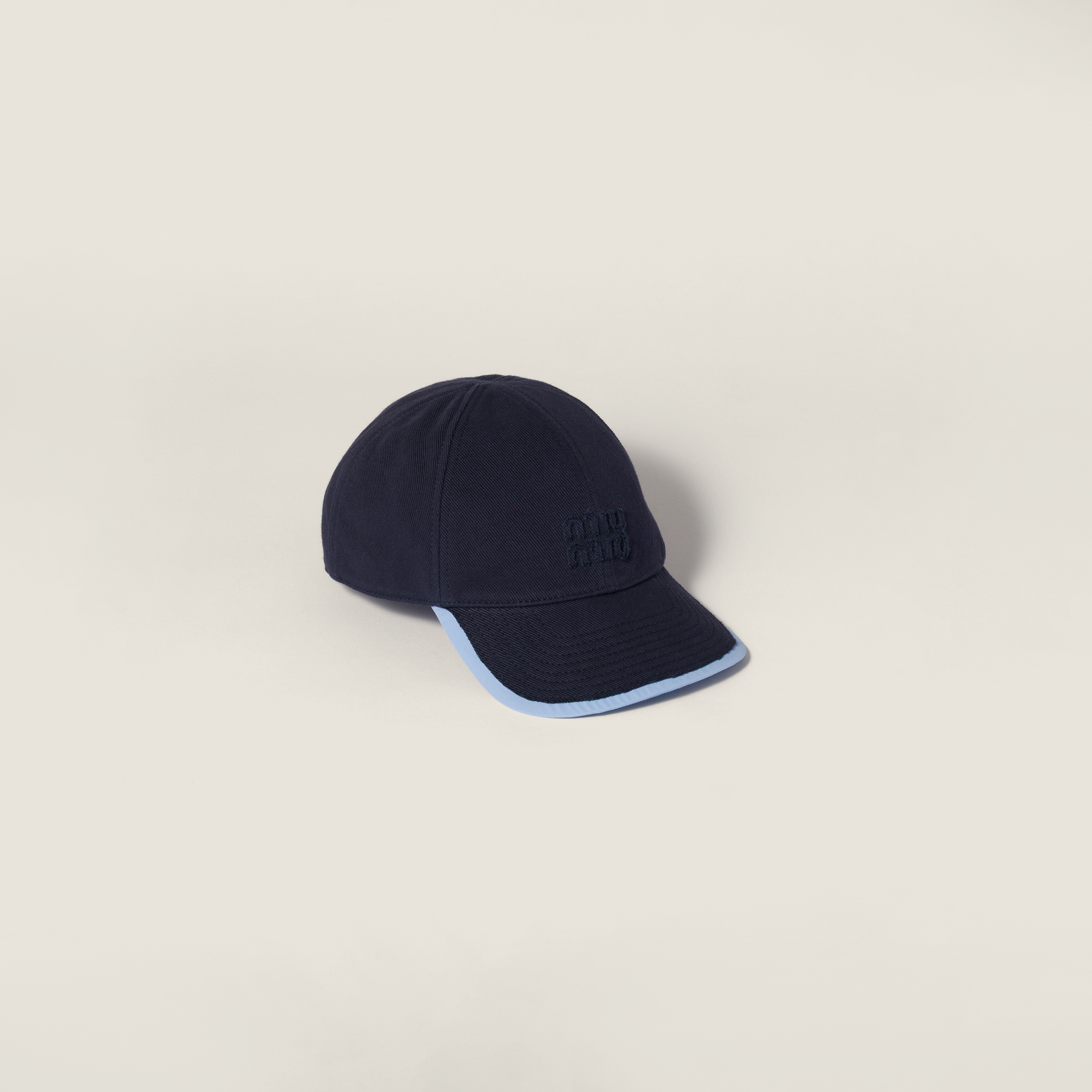 Drill and poplin baseball cap