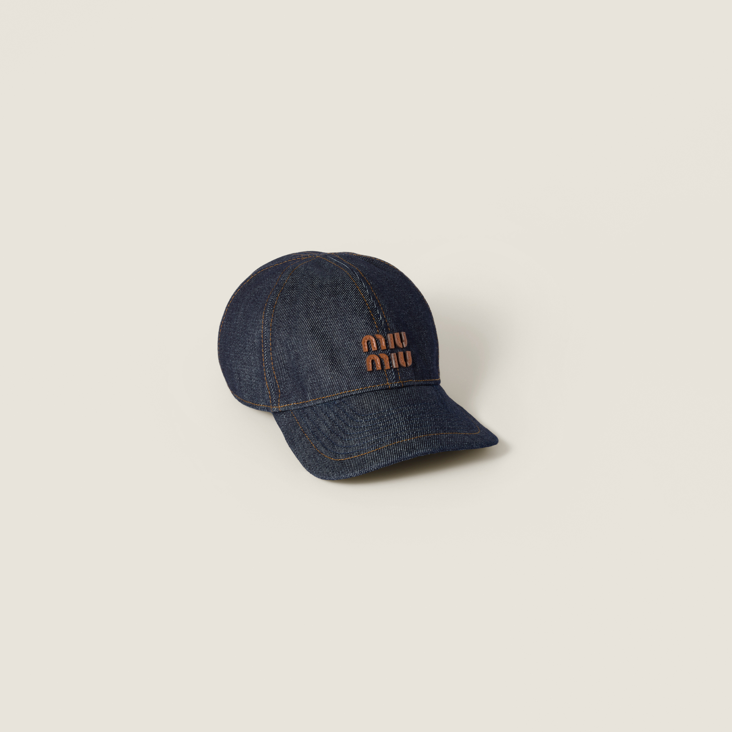 Denim baseball cap