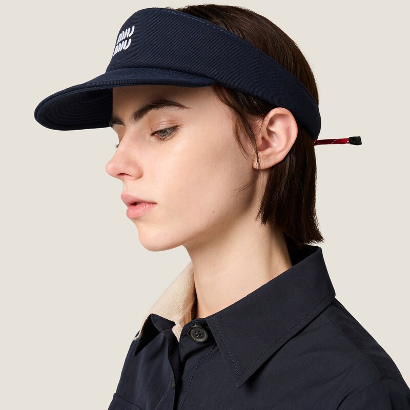 Denim visor