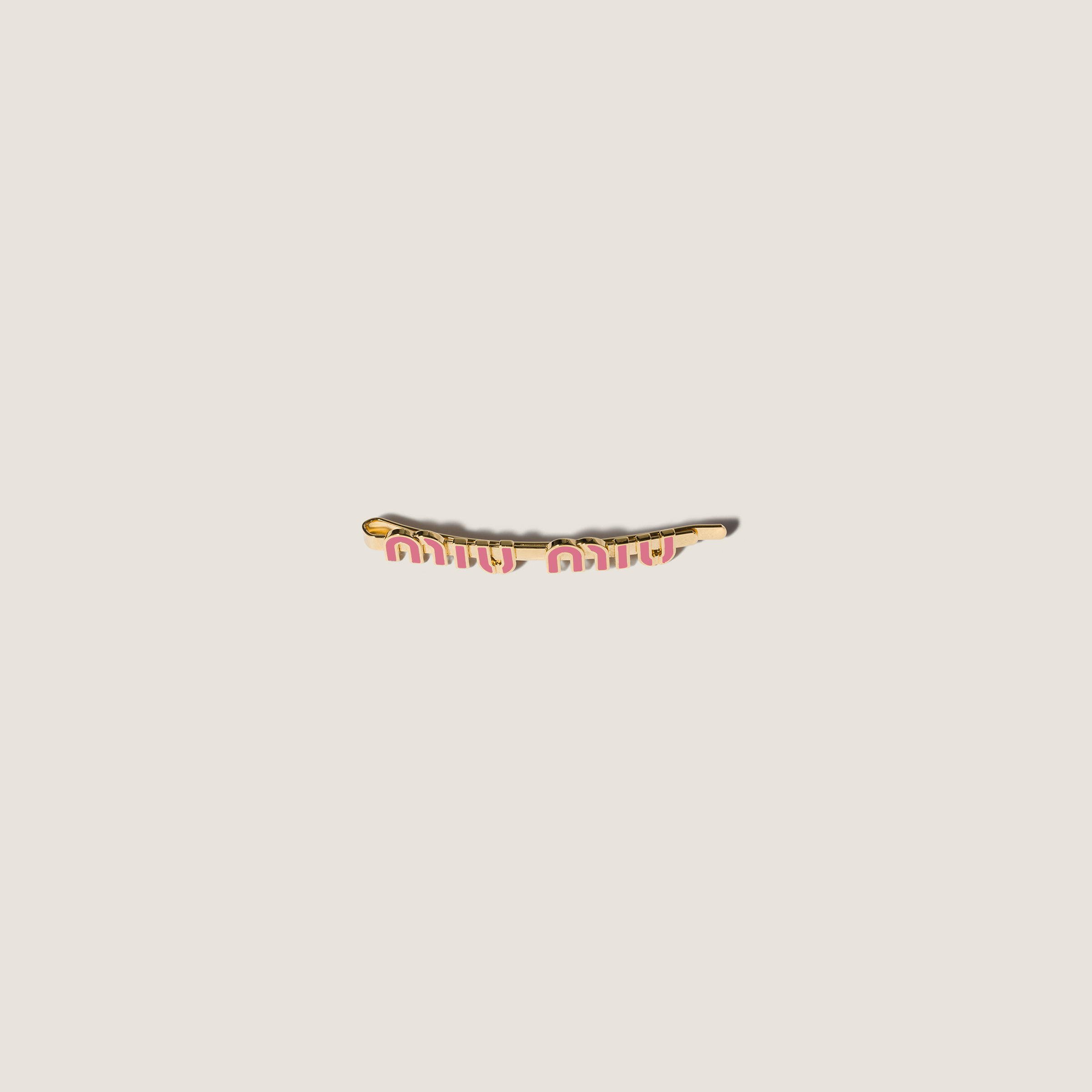Enameled metal hair clip
