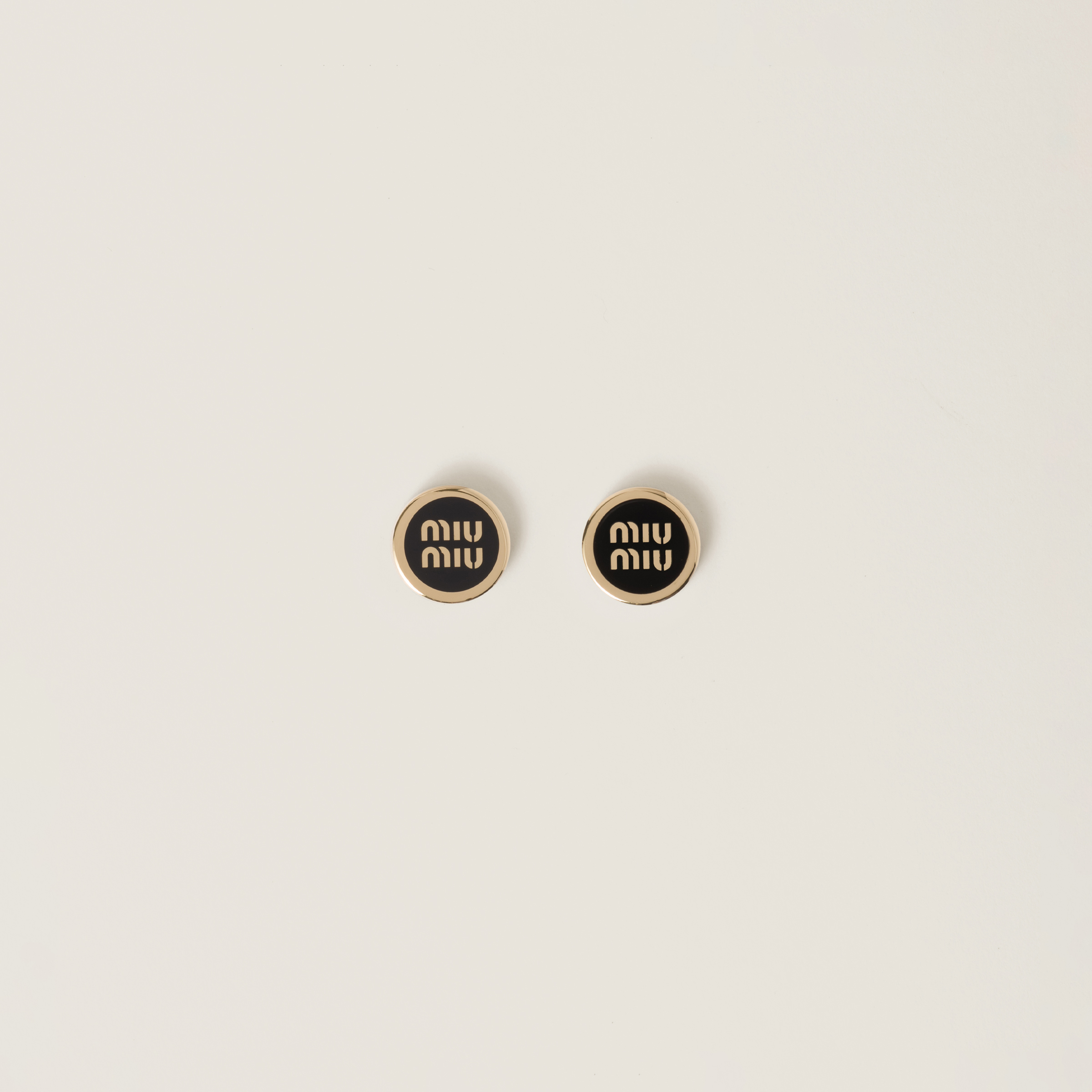 Enameled metal earrings