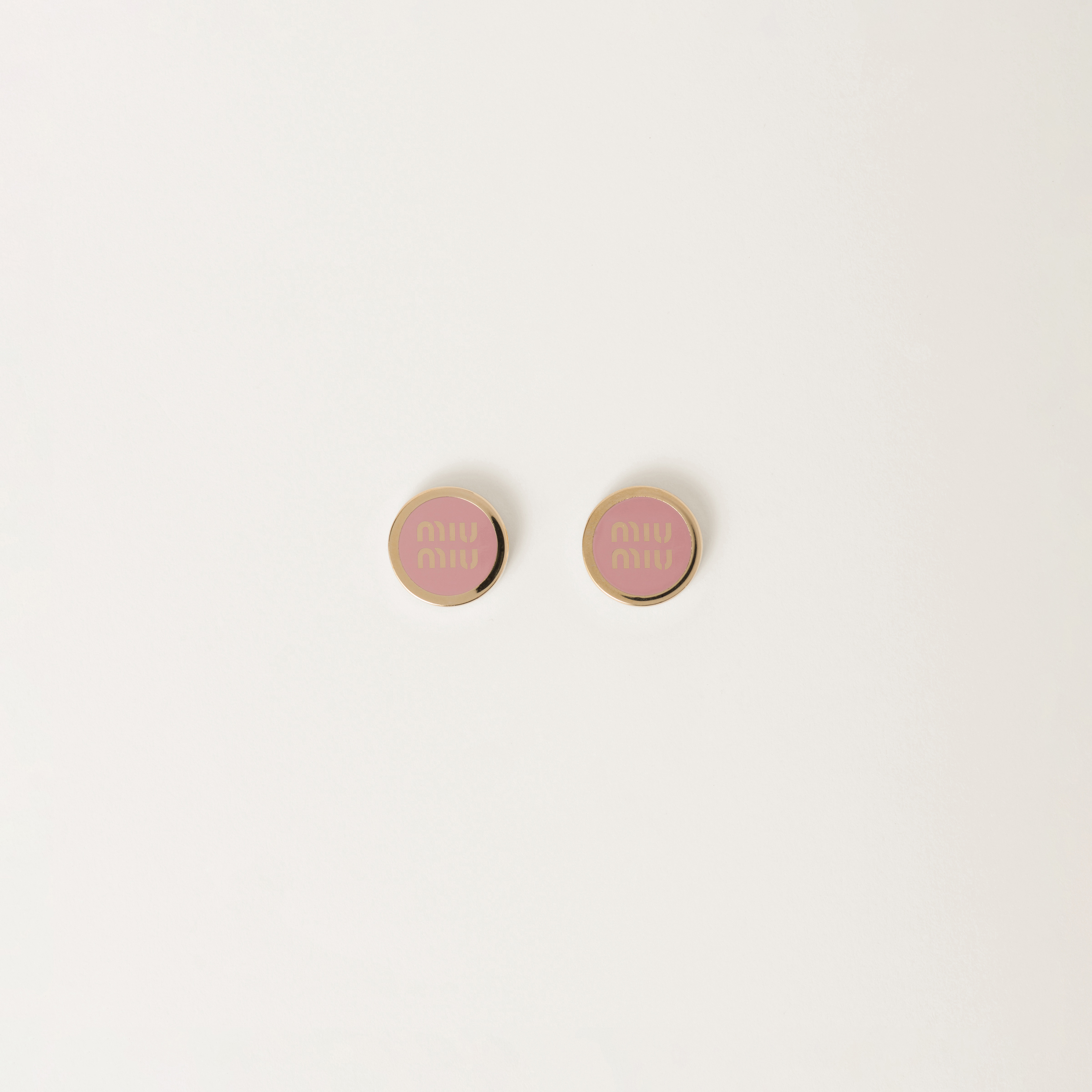 Enameled metal earrings
