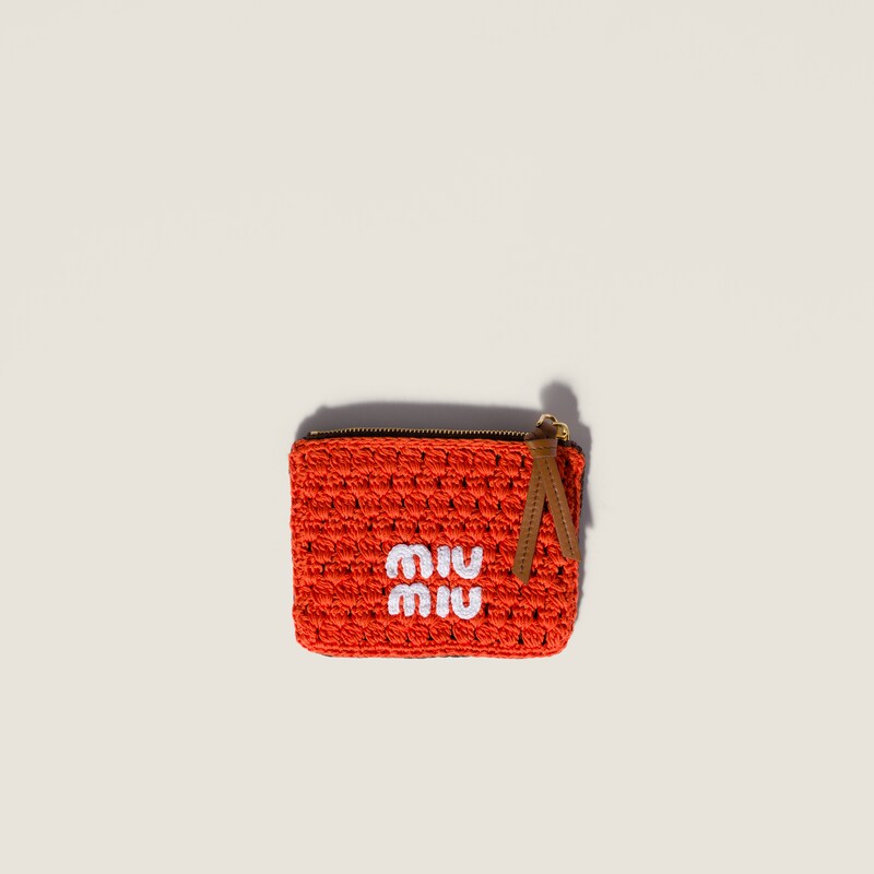 Crochet zipper pouch