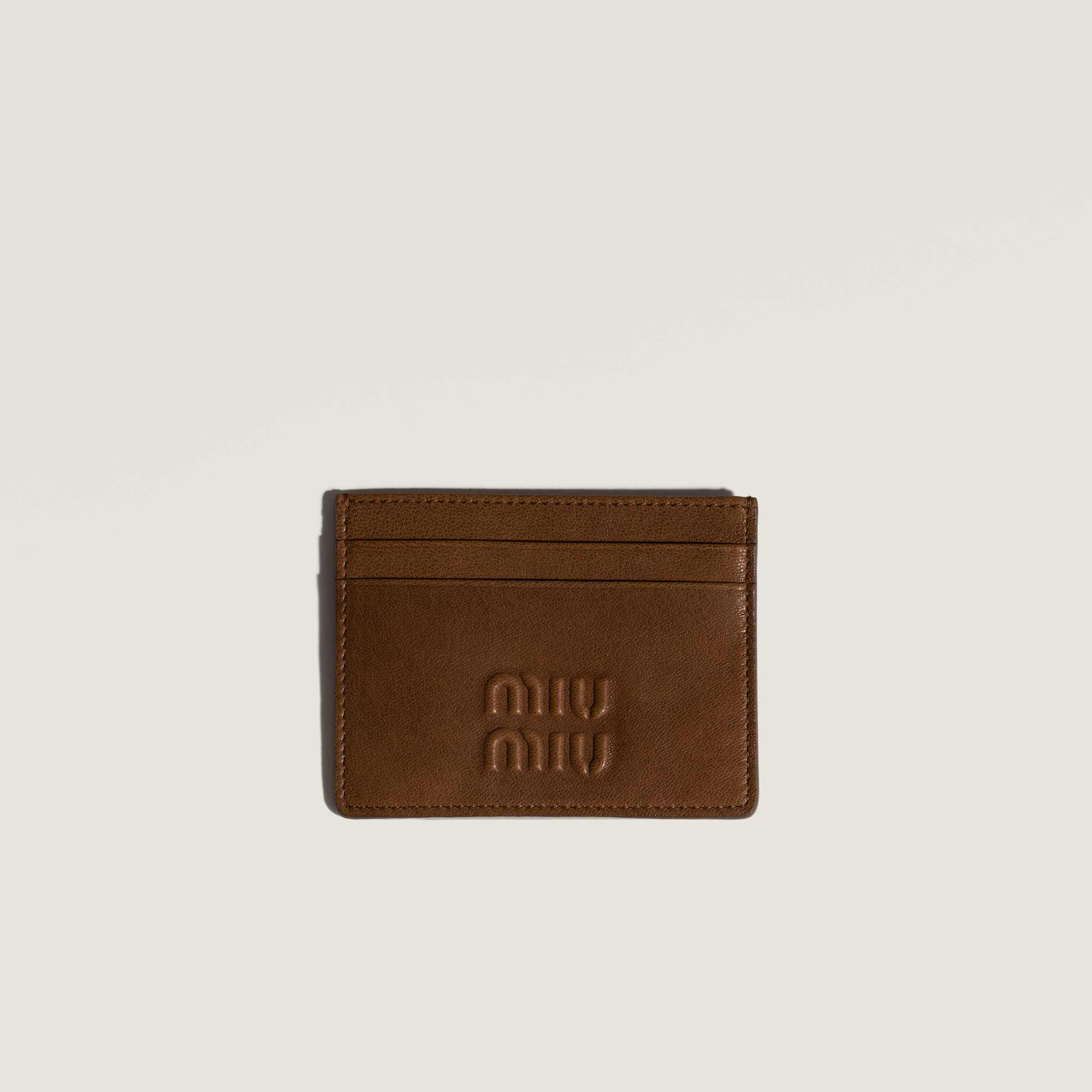 Nappa leather card holder