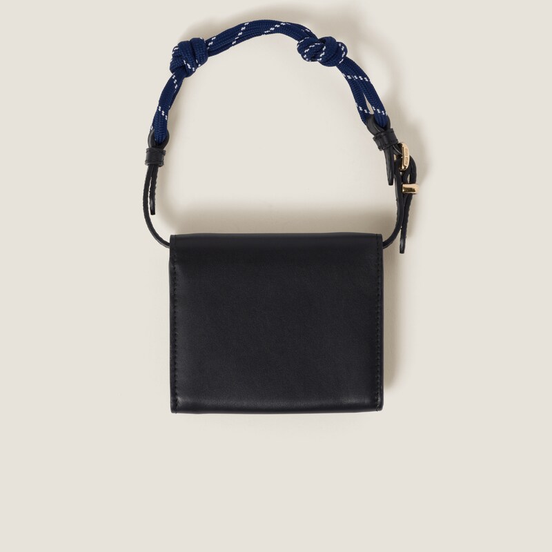 Leather shoulder wallet