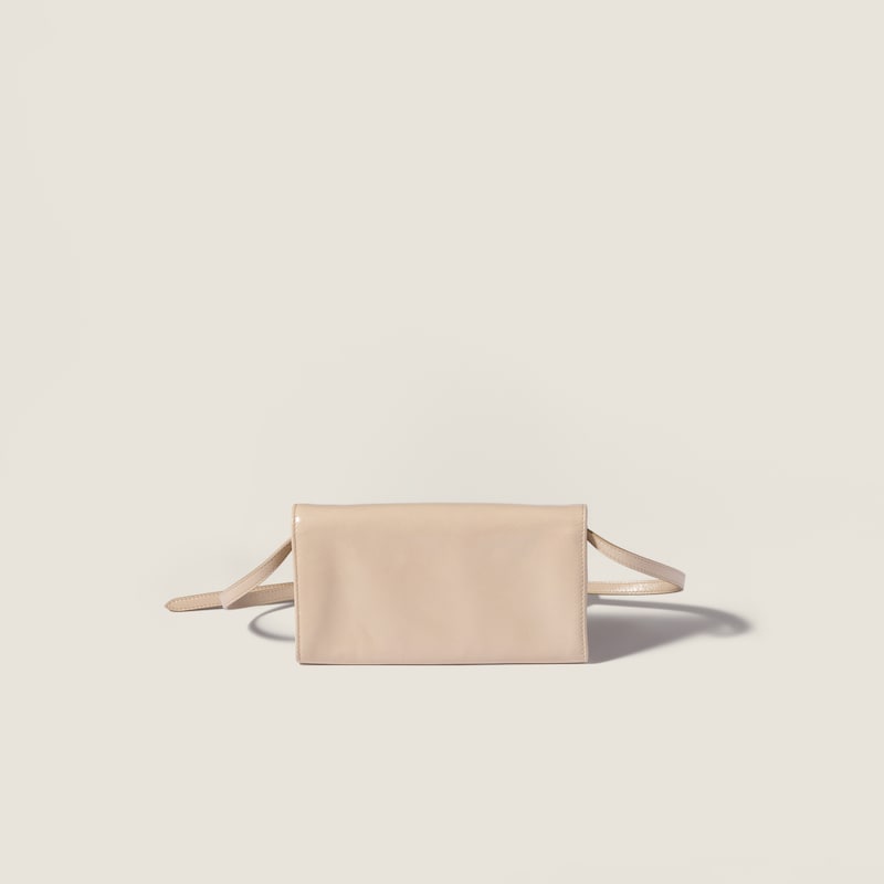 Leather pouch with shoulder strap
