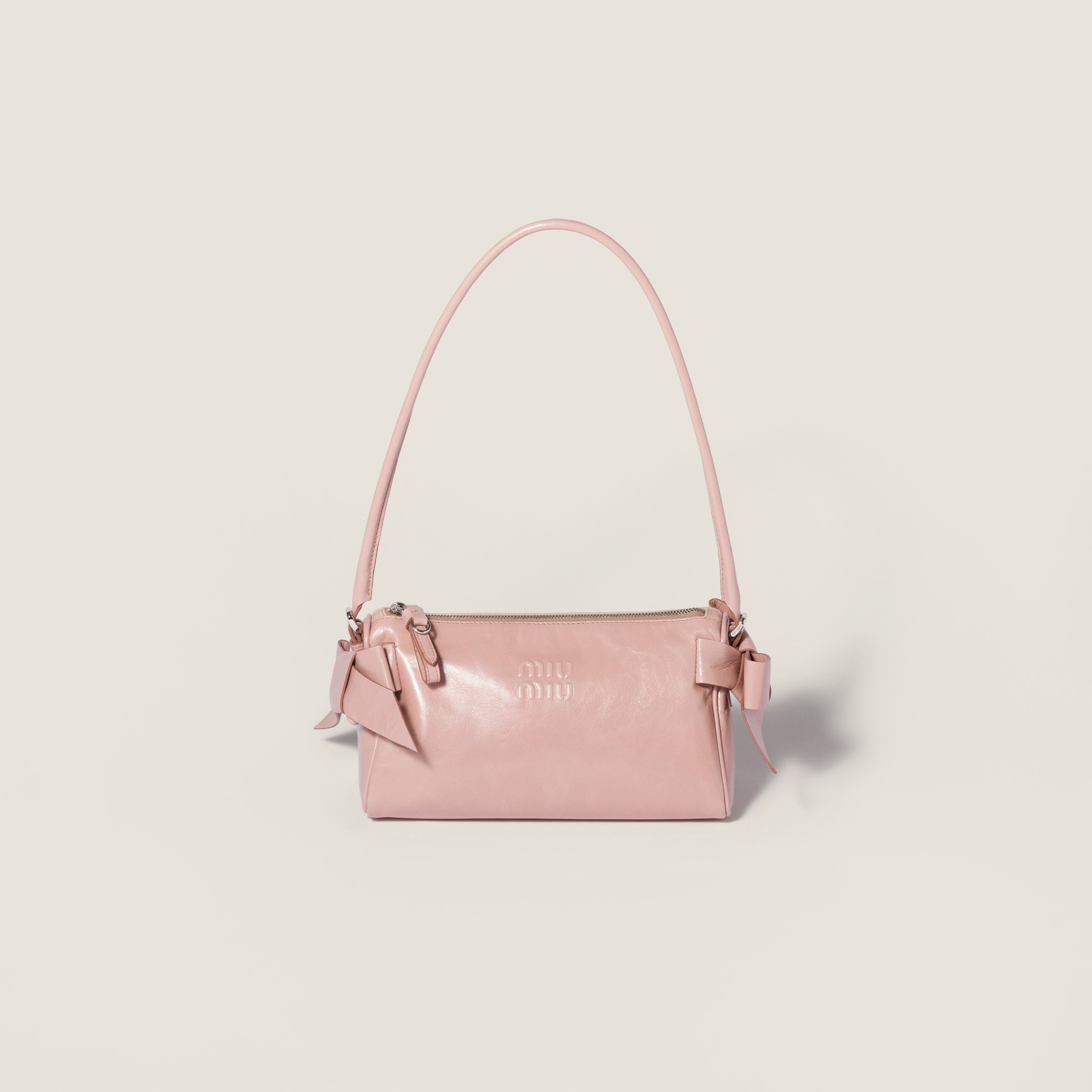 Shiny leather pouch
