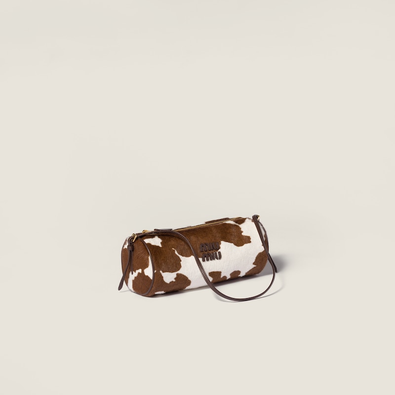 Printed leather pouch