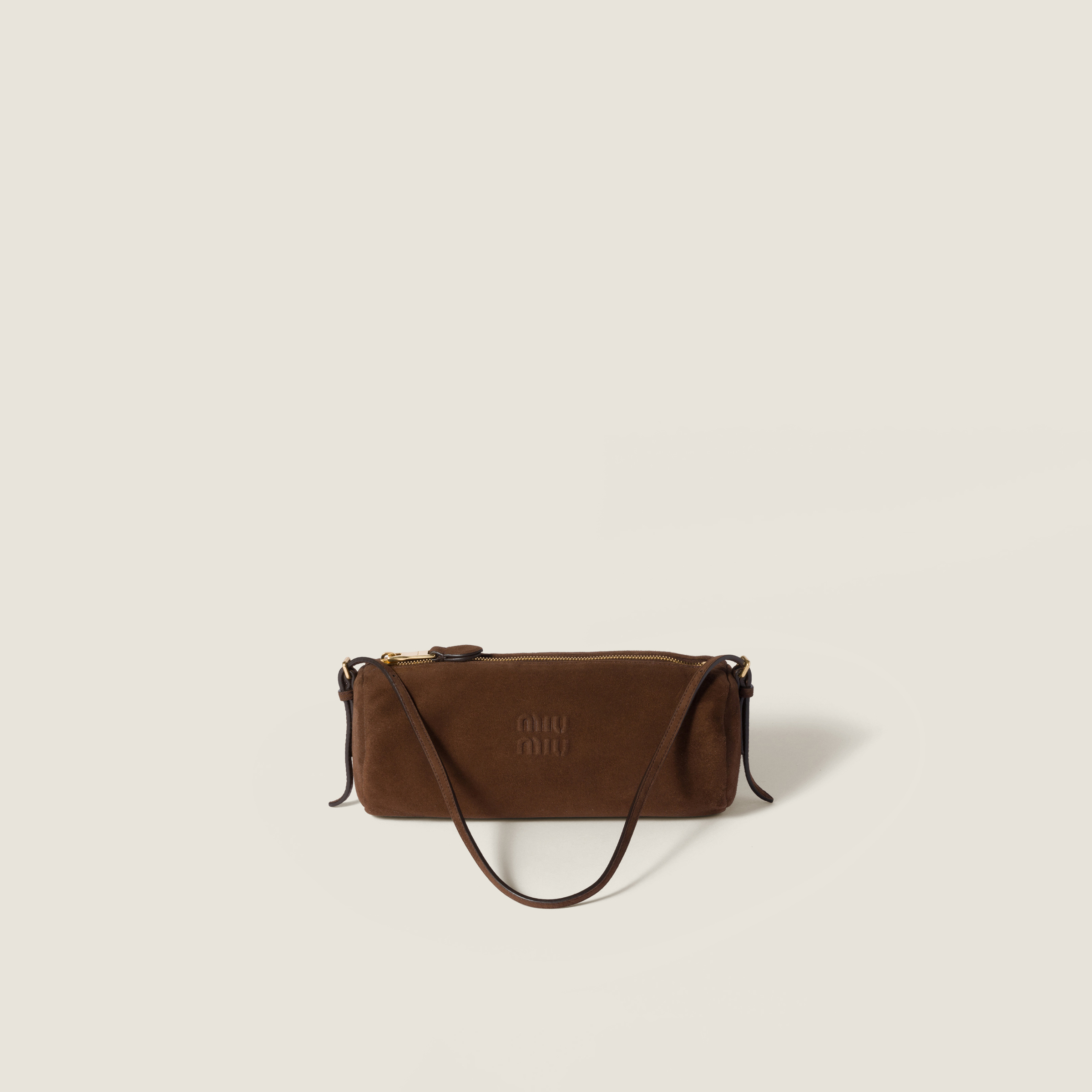 Suede pouch
