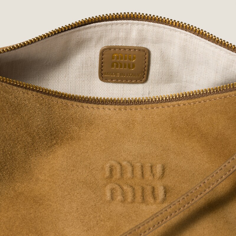 Suede pouch