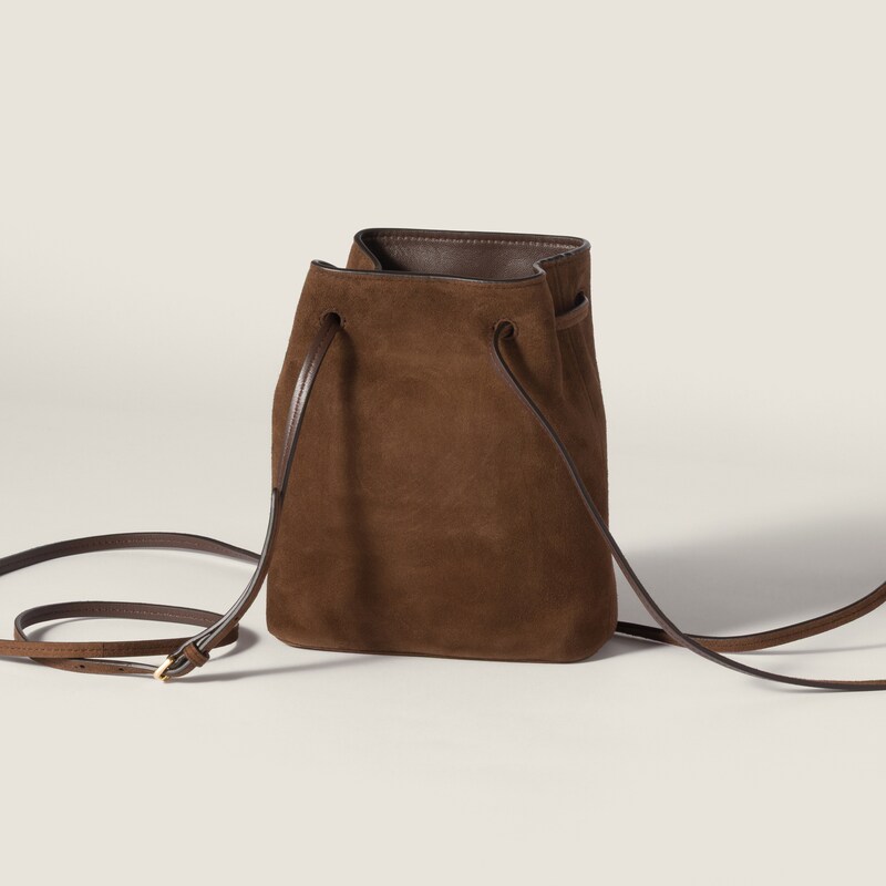 Suede pouch