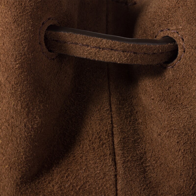 Suede pouch