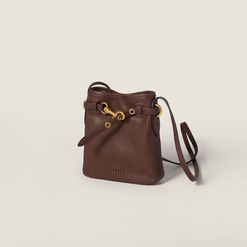 Nappa leather pouch