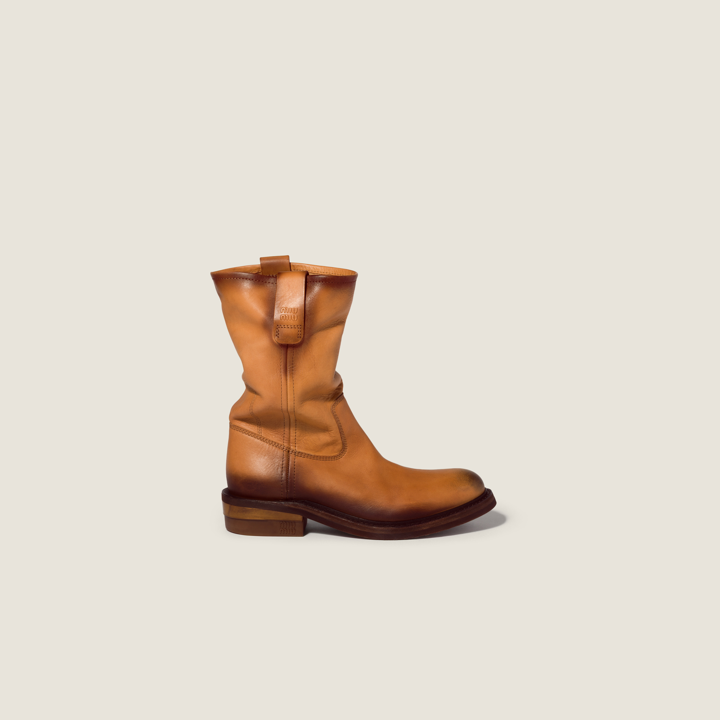 Foule leather booties