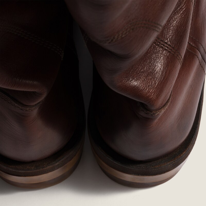 Foule leather booties