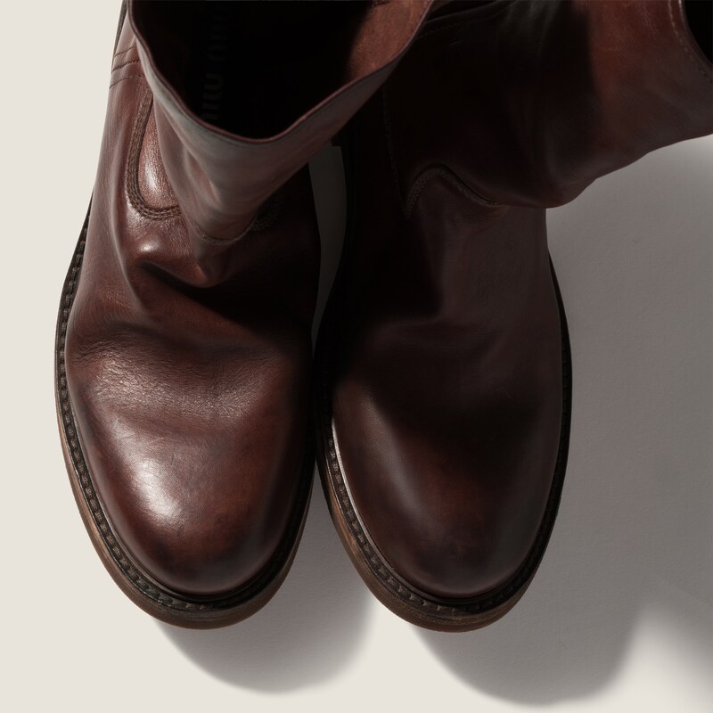 Foule leather booties
