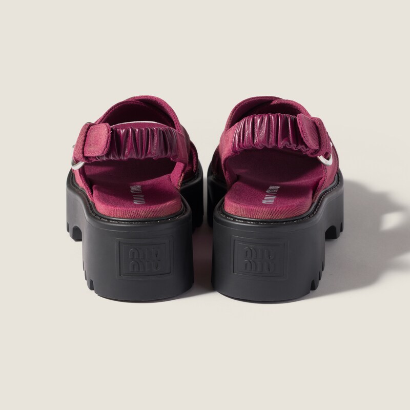 Gabardine sandals