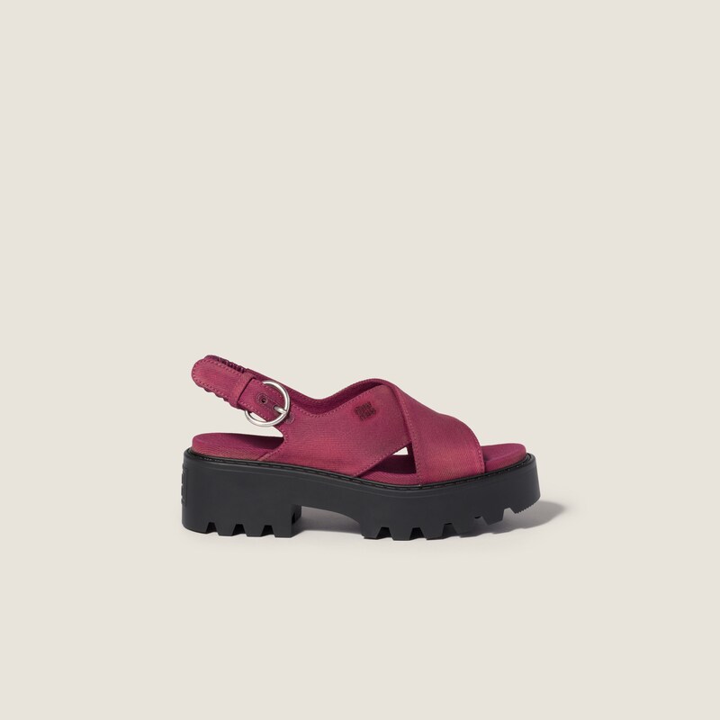 Gabardine sandals