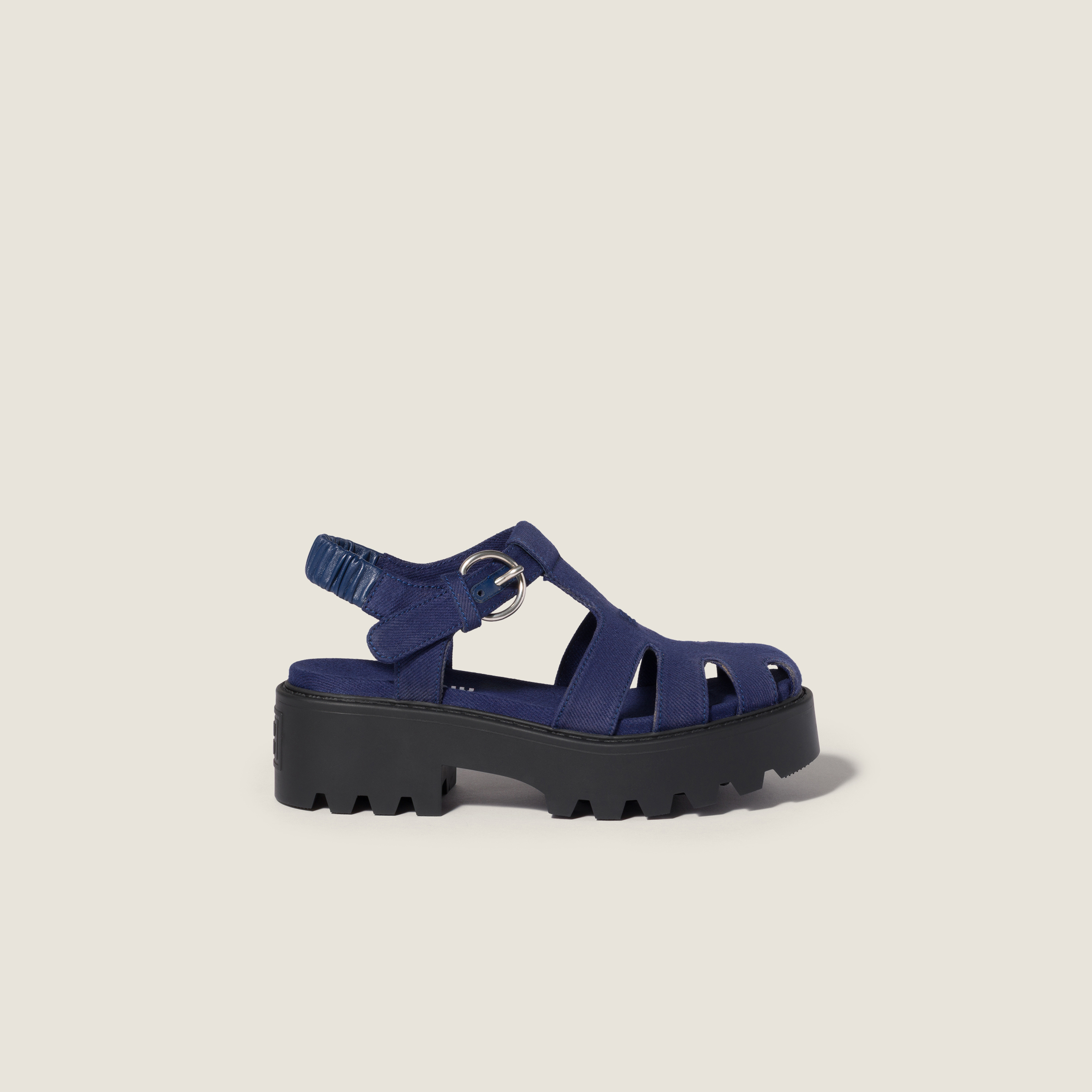 Gabardine sandals
