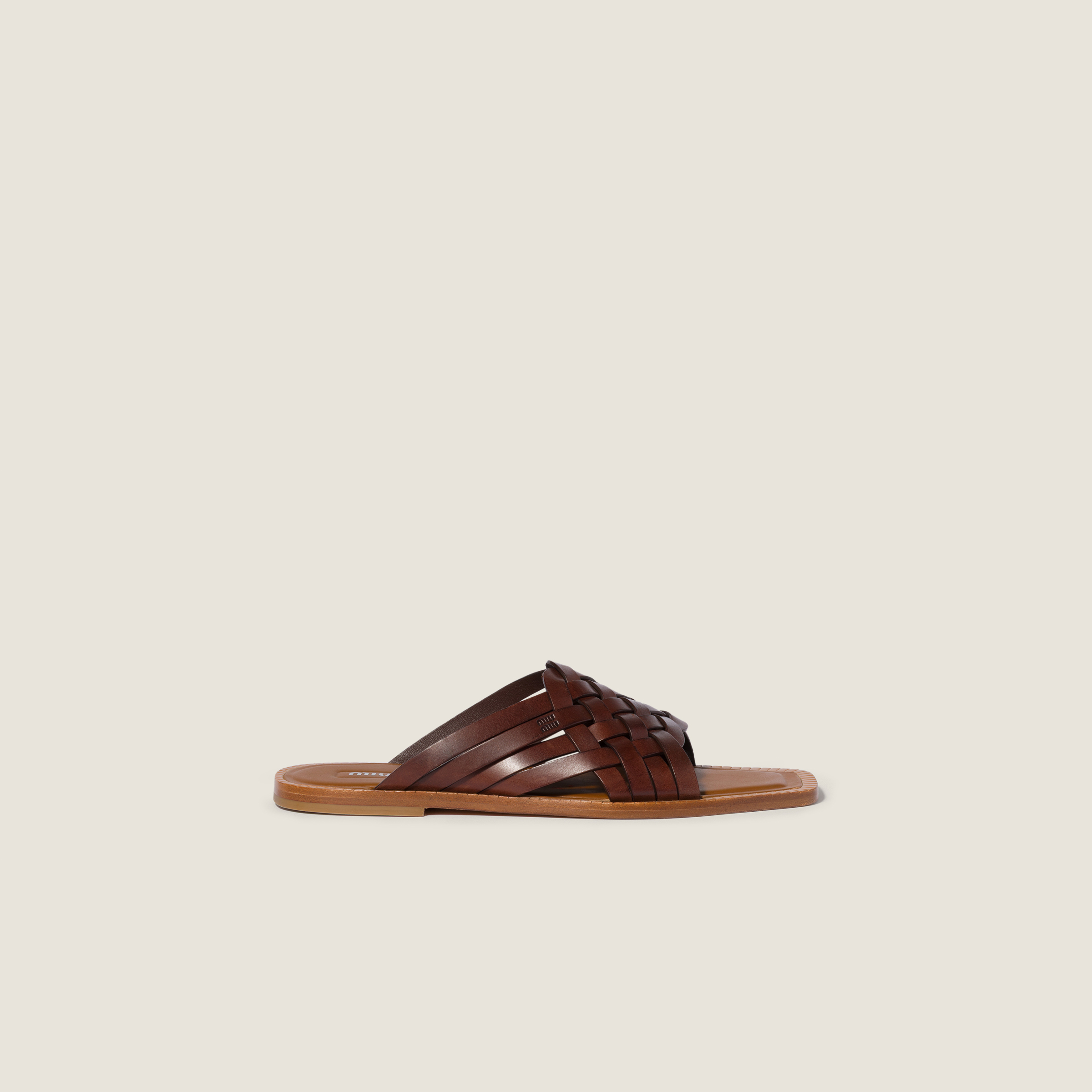 Leather slides