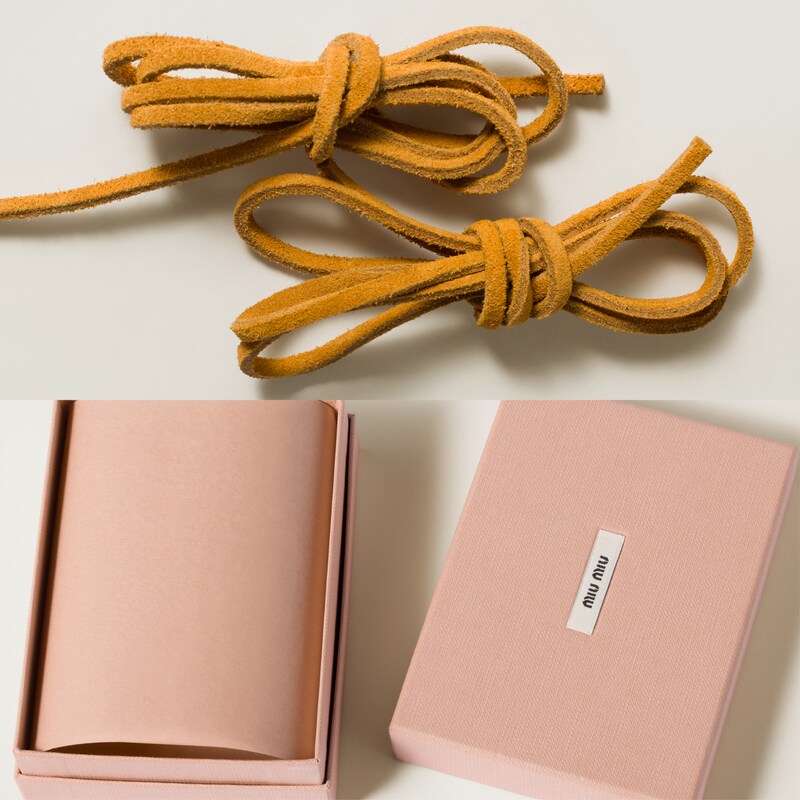 Colored leather laces