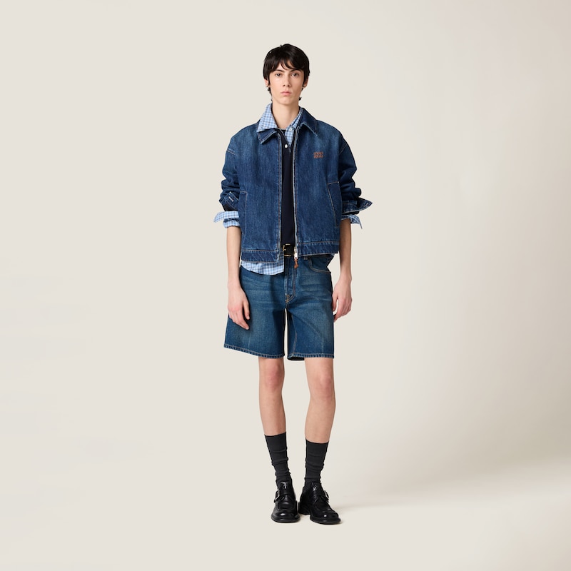 Denim trucker jacket