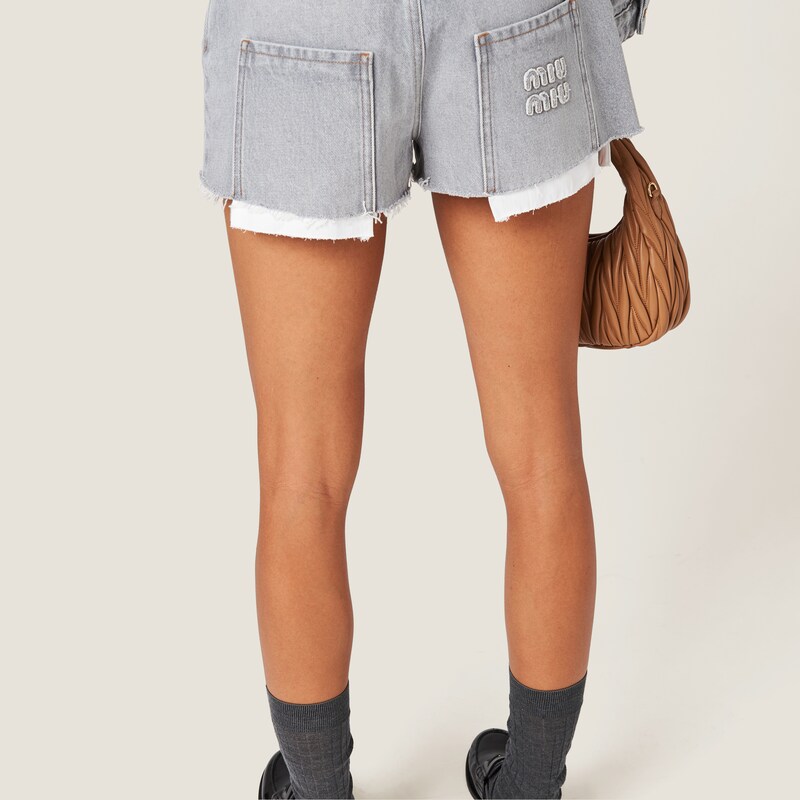 Denim shorts