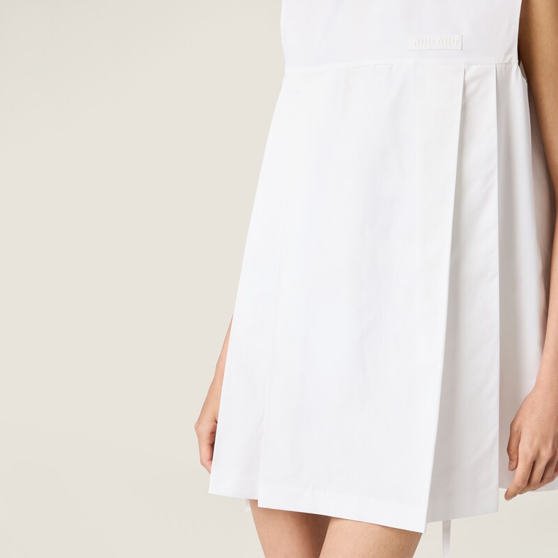 Poplin mini-dress
