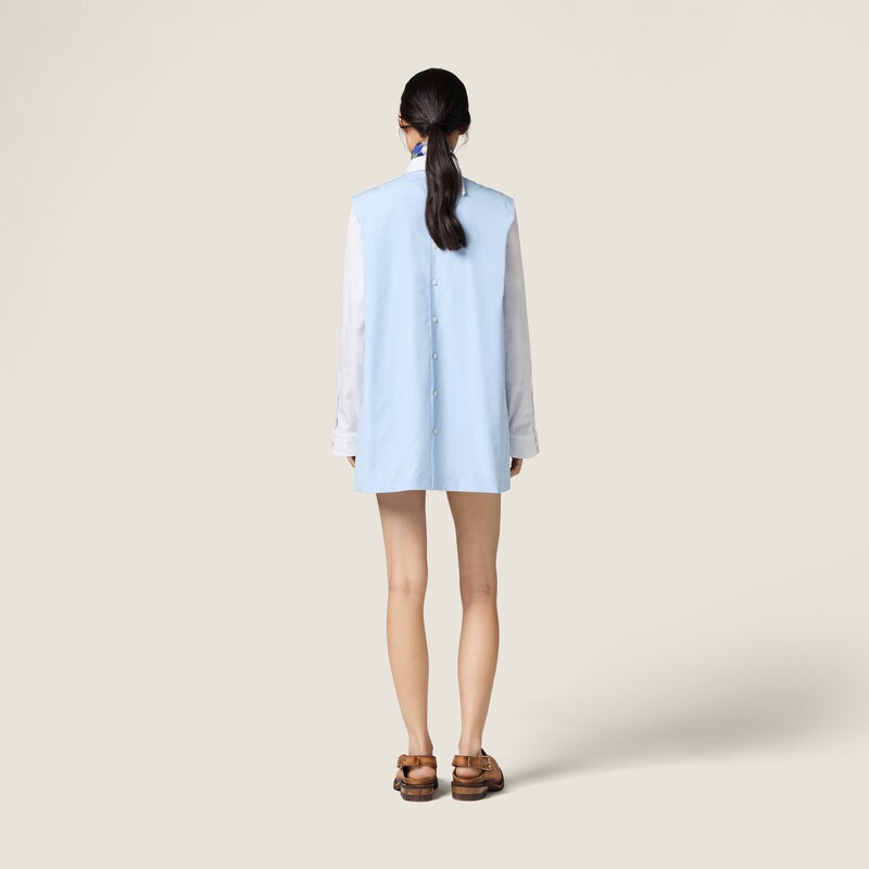 Poplin mini-dress