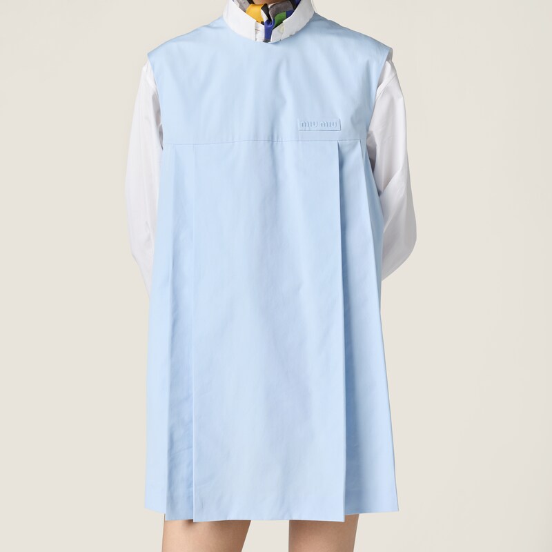 Poplin mini-dress