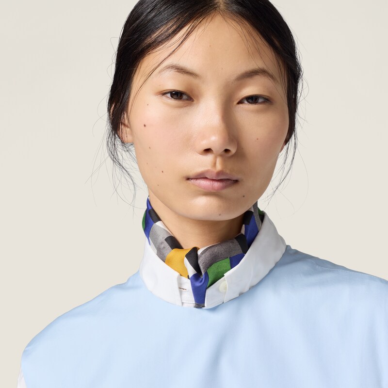 Poplin mini-dress