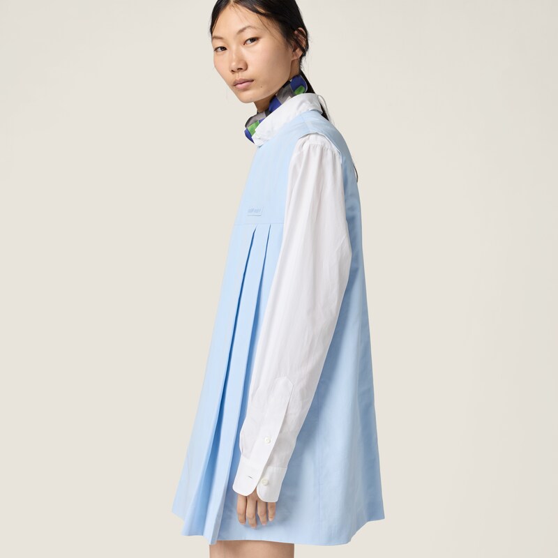 Poplin mini-dress