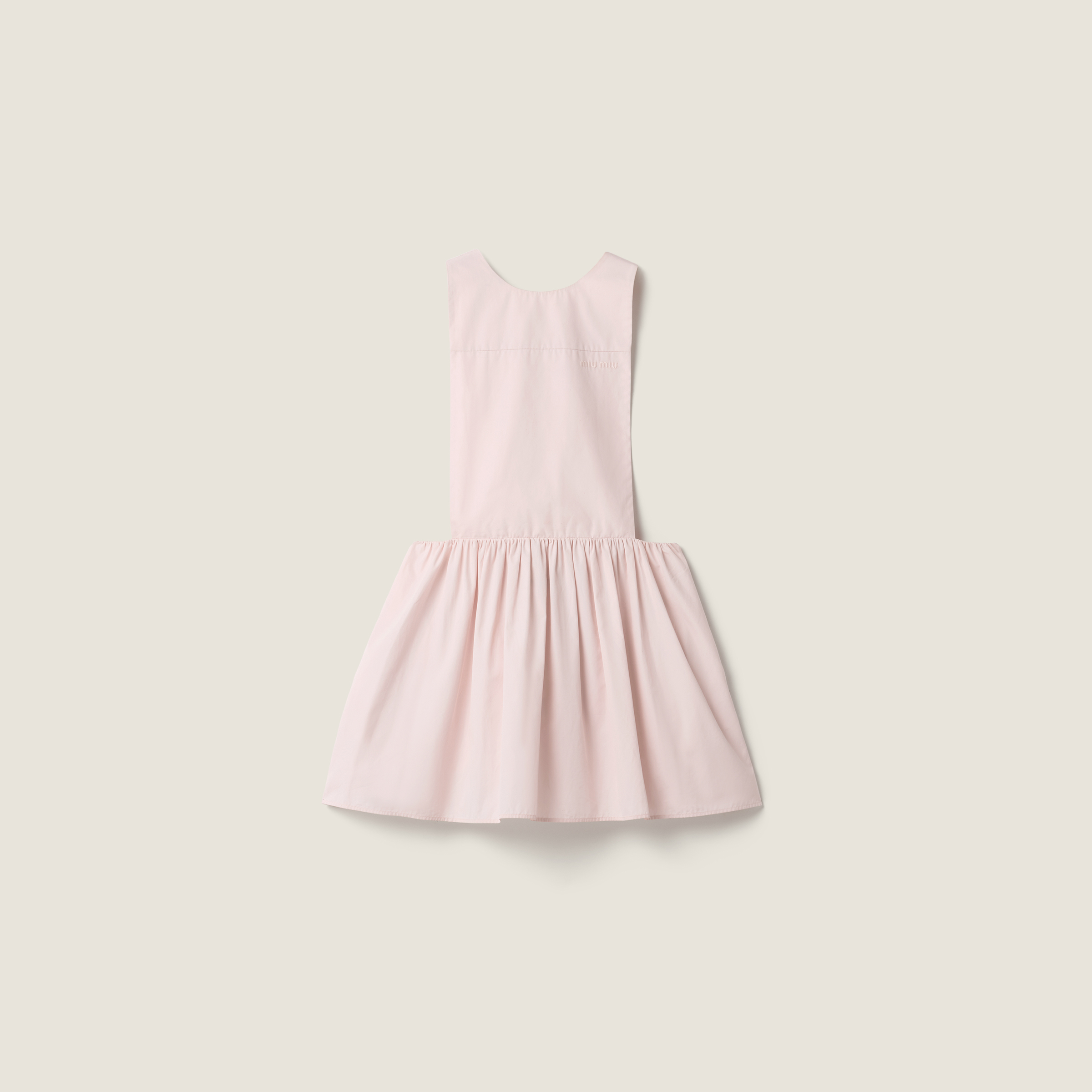 Poplin mini-dress