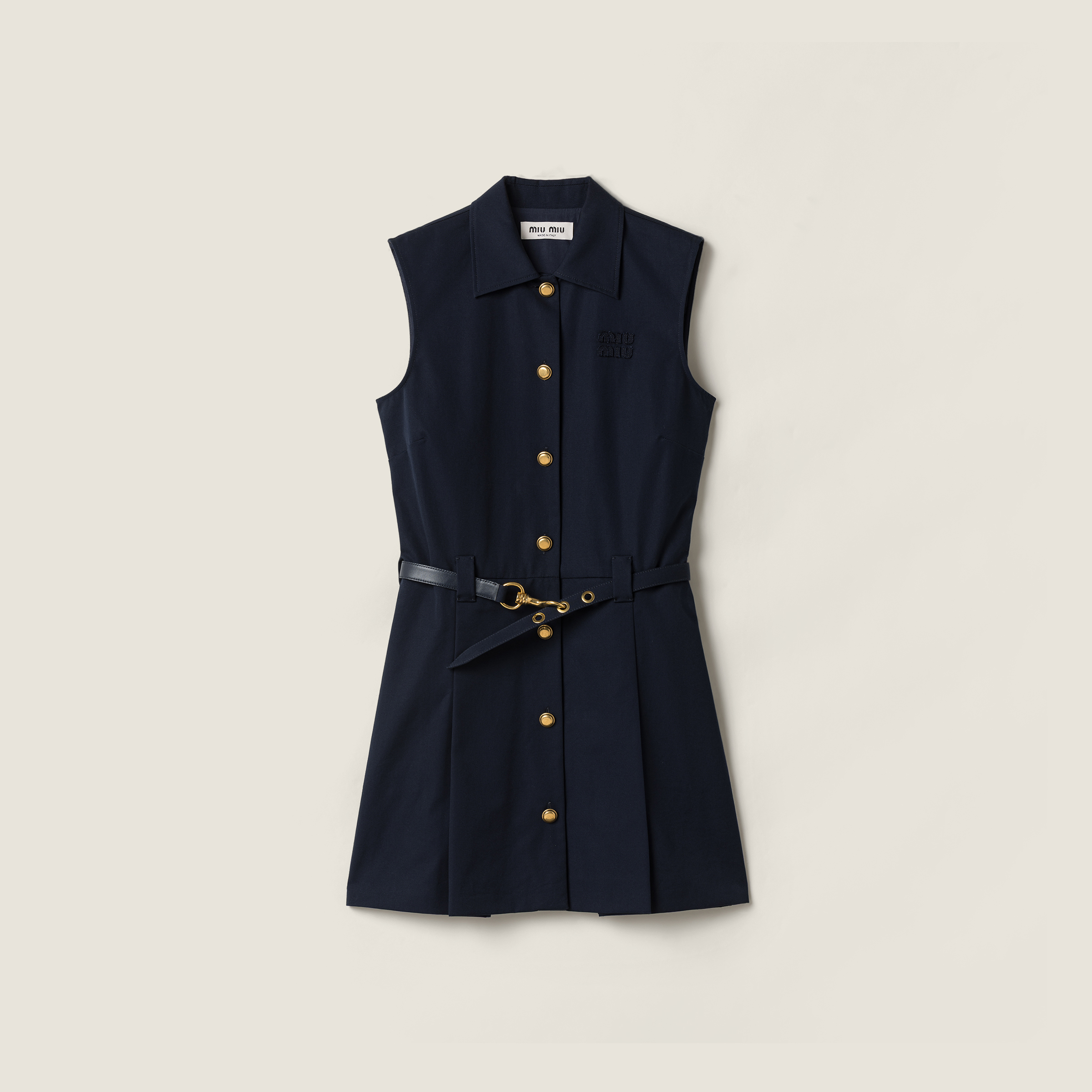 Poplin mini-dress