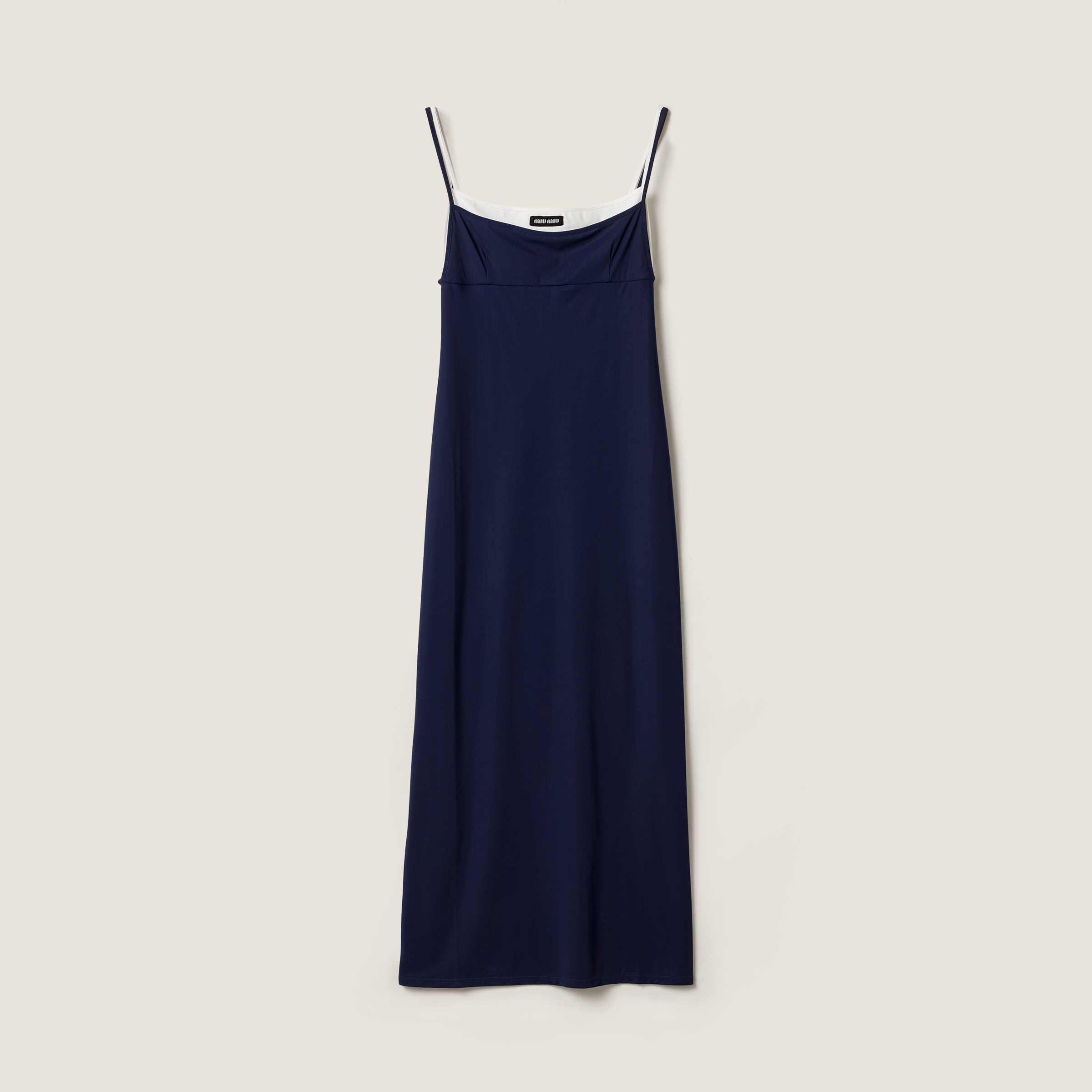 Stretch jersey midi-dress