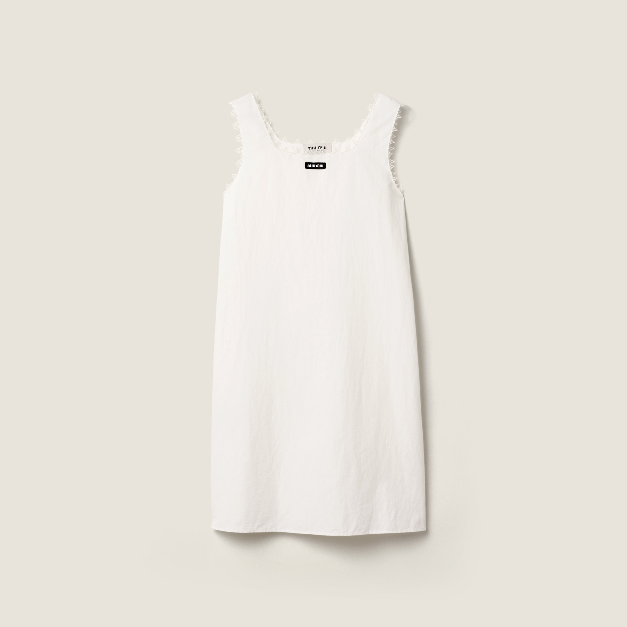 Slubbed poplin dress