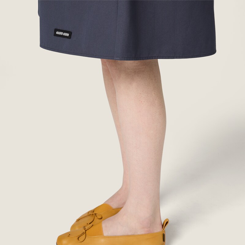Poplin skirt