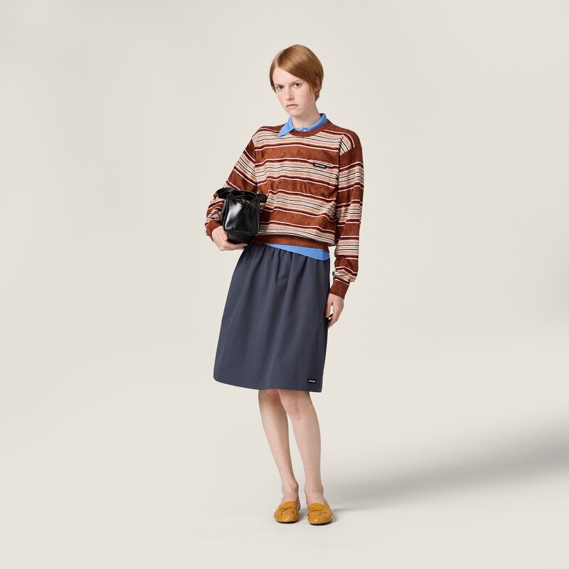 Poplin skirt