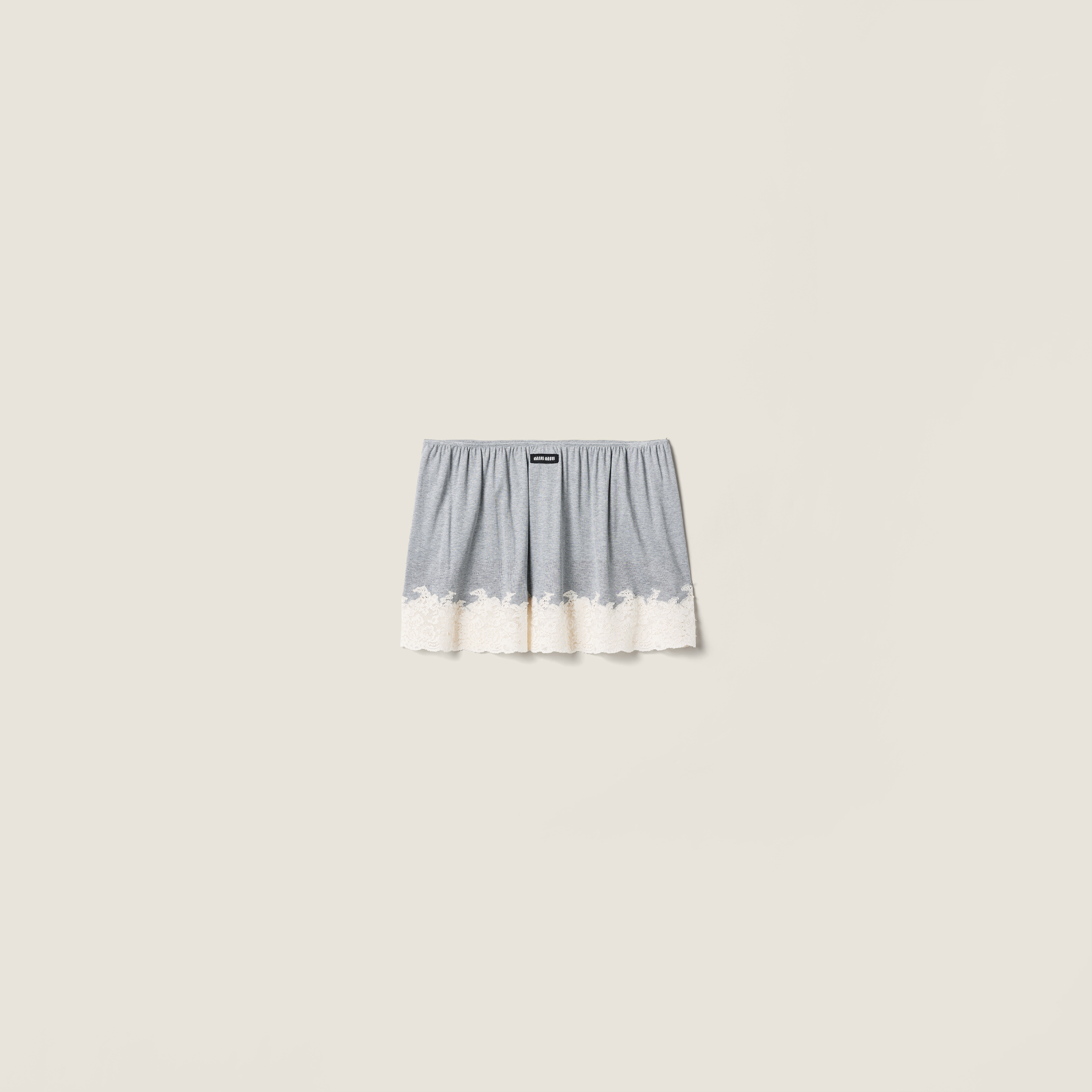 Silk jersey skirt