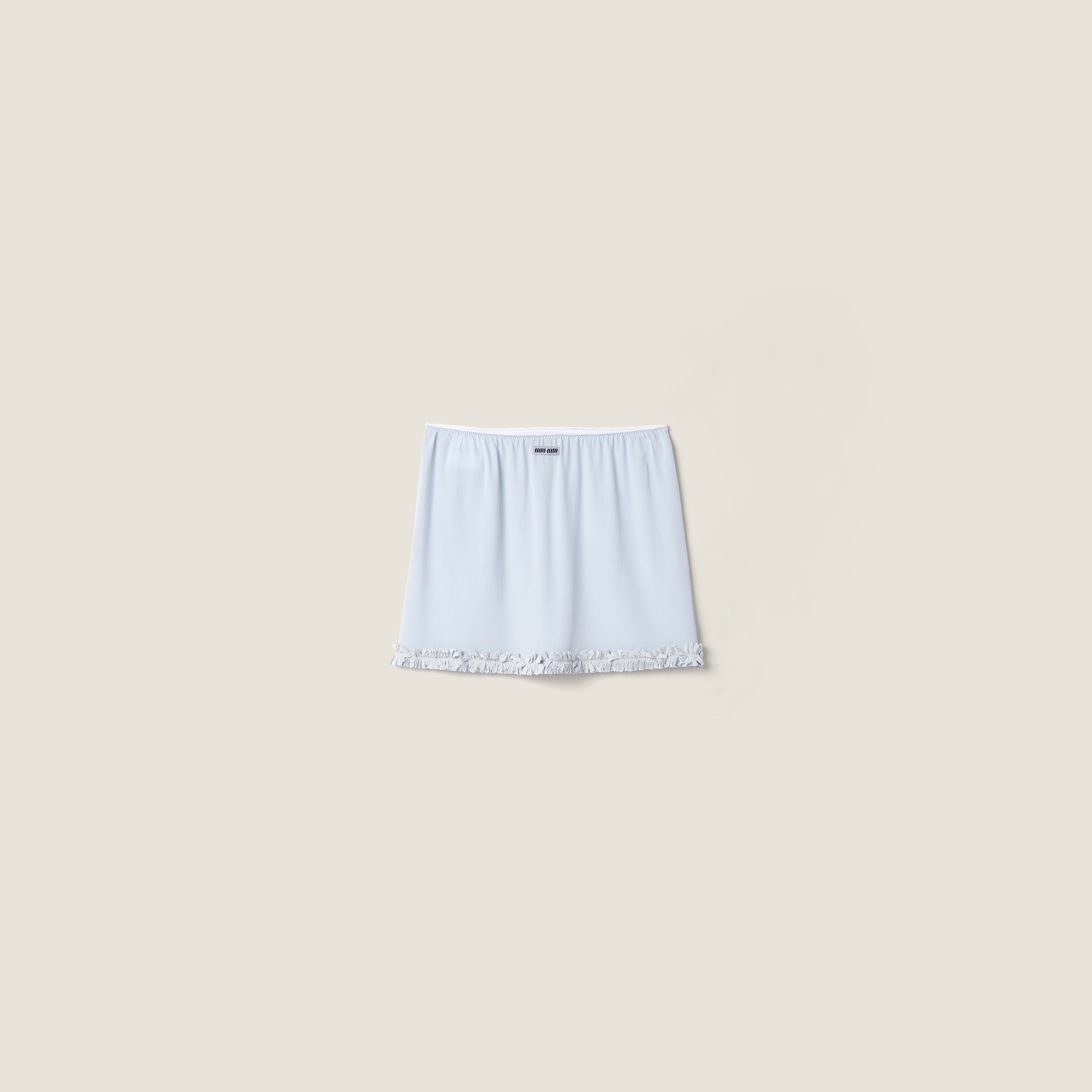 Crepe de chine miniskirt