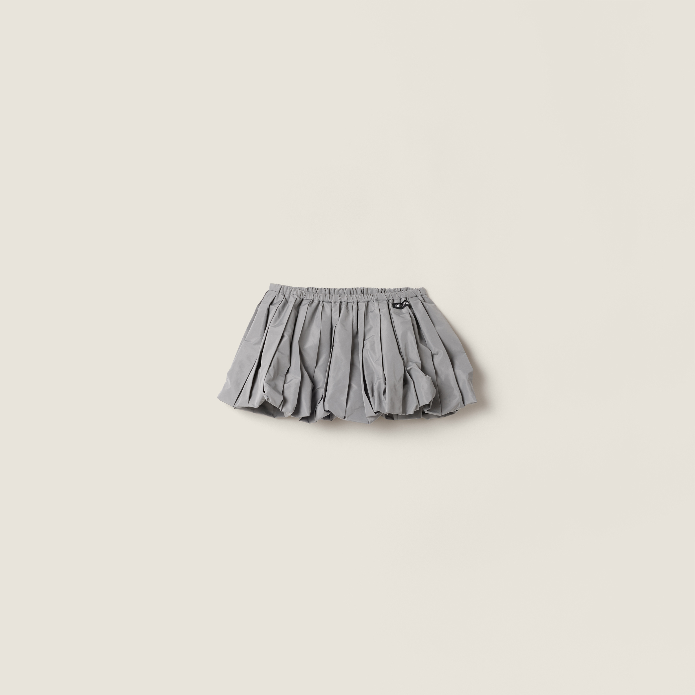 Technical fabric miniskirt