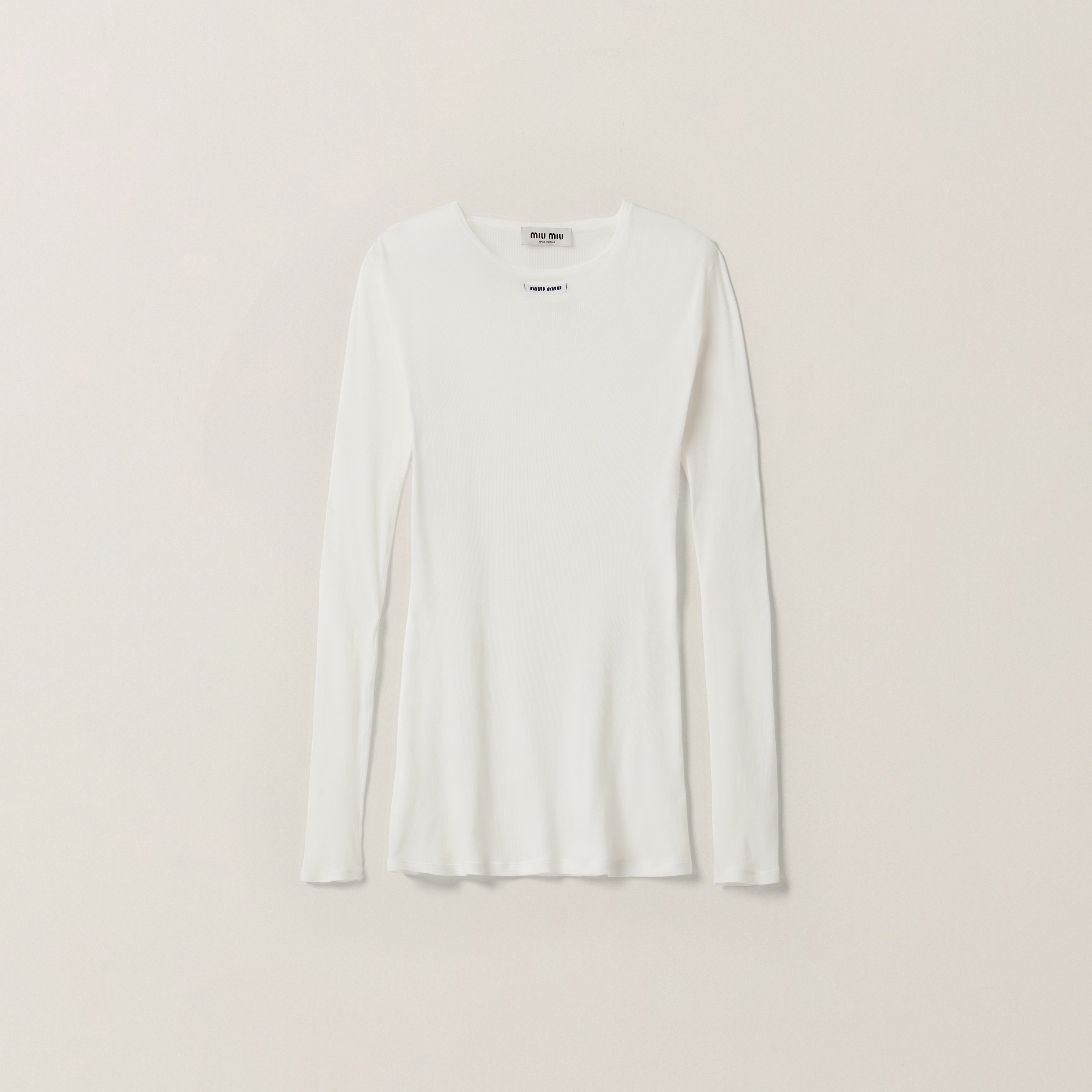 Ribbed knit jersey dress