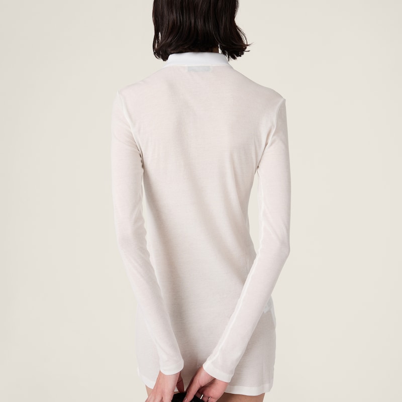 Ribbed jersey mini-dress